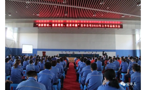 創(chuàng)新驅(qū)動、提質(zhì)增效、追求卓越︳寶豐公司2022年上半年工作總結(jié)大會順利召開